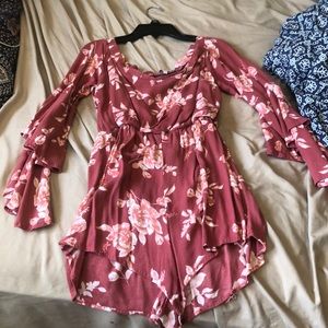 Flowered Romper
